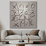 Wandbilder Spiel tic tac toe