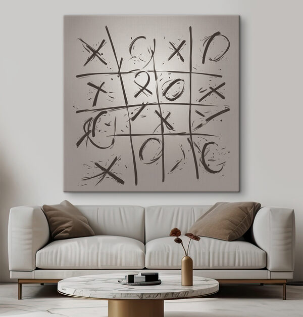 Spiel tic tac toe Wandbilder Spiel tic tac toe