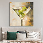 Wandbilder Martini-Glas mit Limetten darin