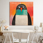 Wandbilder Gemälde eines Pinguins