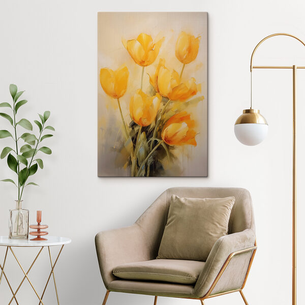 Gemälde mit gelben Blumen Wandbilder Gemälde mit gelben Blumen