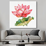 Wandbilder Aquarell einer rosa Blume
