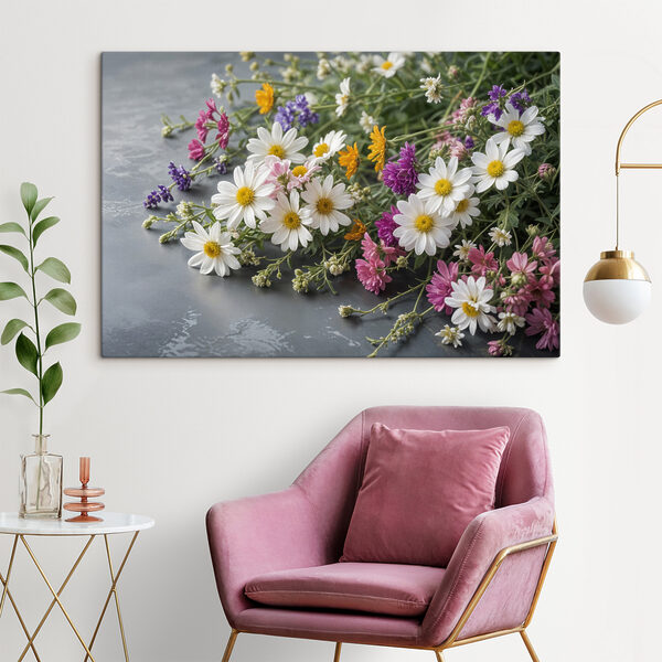 Gruppe von bunten Blumen Wandbilder Gruppe von bunten Blumen