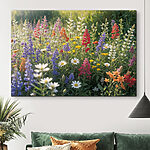 Wandbilder Ein Feld voller bunter Blumen