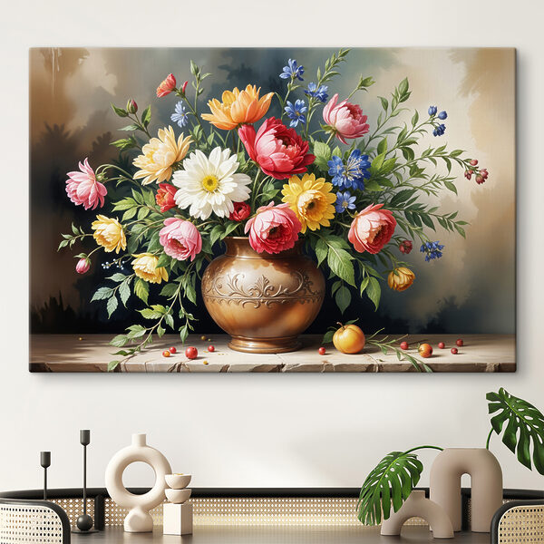 Wandbilder Gemälde von Blumen in einer Vase (Artikelnummer: s40395) Wandbilder Wandbilder Gemälde von Blumen in einer Vase (Artikelnummer: s40395)