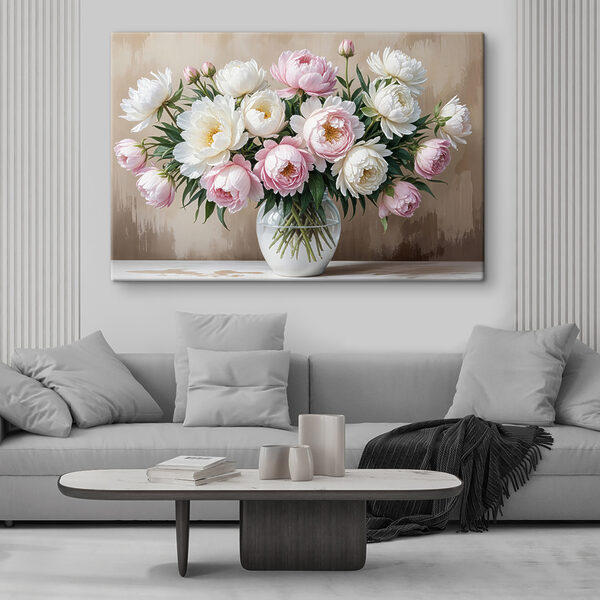Vase mit Blumen auf einem Tisch Wandbilder Vase mit Blumen auf einem Tisch