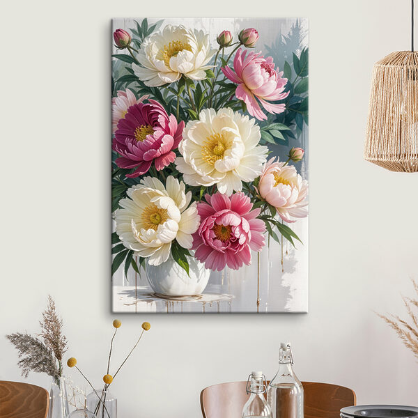 Blumenstrauß mit Blättern Wandbilder Blumenstrauß mit Blättern