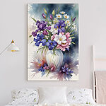 Wandbilder Gemälde von Blumen in einer Vase