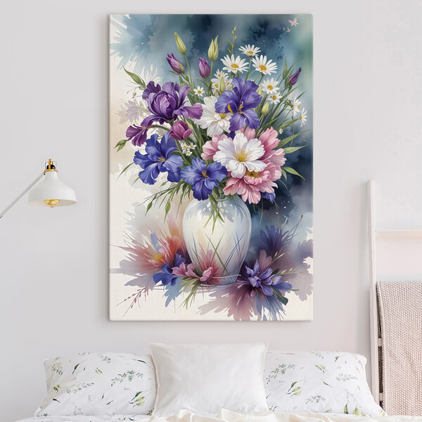 Gemälde von Blumen in einer Vase Wandbilder Gemälde von Blumen in einer Vase