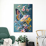 Wandbilder Schmetterling auf einer Blume