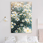 Wandbilder Gruppe von weißen Blumen