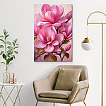 Wandbilder Magnolien blühen in leuchtenden rosa Farbtönen.