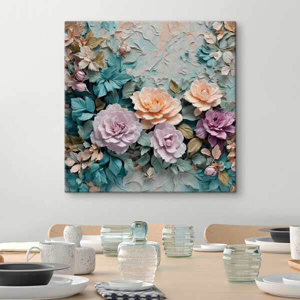 Blumengruppe an einer Wand Wandbilder Blumengruppe an einer Wand
