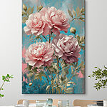 Wandbilder Malerei von rosa Blumen