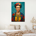Wandbilder Frida Kahlo: Blühende Schönheit