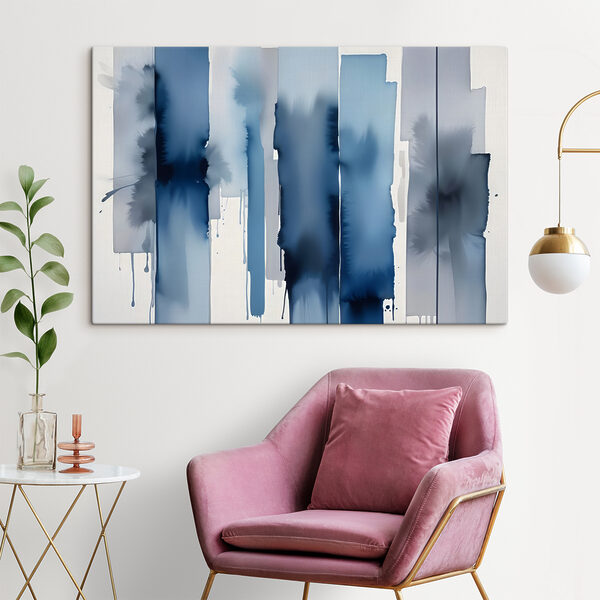 Blau und weiß gestreifter Hintergrund Wandbilder Blau und weiß gestreifter Hintergrund