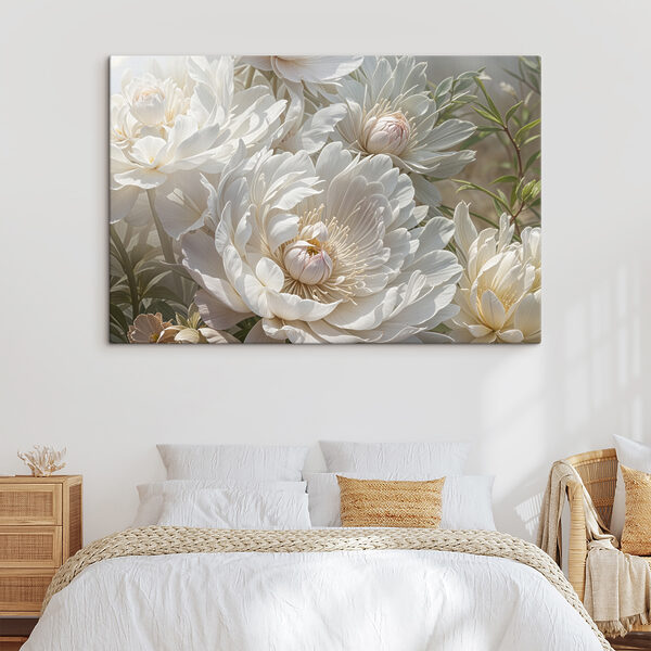 Wandbilder Gruppe von weißen Blumen (Artikelnummer: s40575) Wandbilder Wandbilder Gruppe von weißen Blumen (Artikelnummer: s40575)