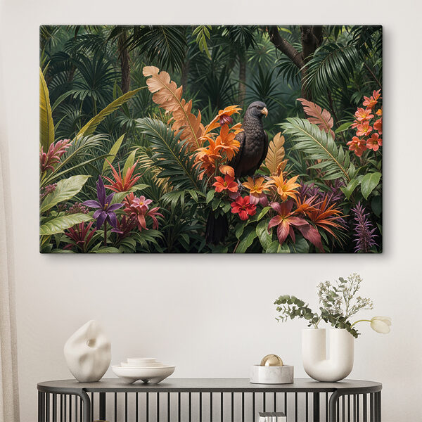 Vogel auf einer Blume sitzend Wandbilder Vogel auf einer Blume sitzend