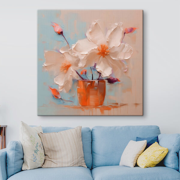 Gemälde von Blumen in einer Vase Wandbilder Gemälde von Blumen in einer Vase