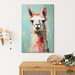 Wandbilder Gemälde eines Lamas