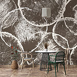 Fototapeten Gruppe geschnittener Stämme