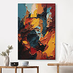 Wandbilder Canvas prints Vibrant Emotions in Abstract Swirls