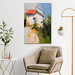 Wandbilder Anstrich eines Hauses