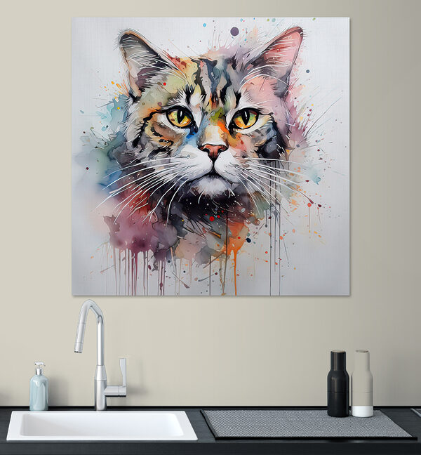 Gemälde einer Katze Wandbilder Gemälde einer Katze