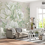 Fototapeten Elegante weiße Blüten in Harmonie