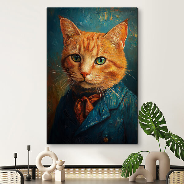 Katze im Anzug Wandbilder Katze im Anzug