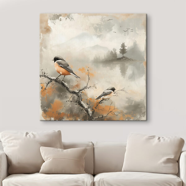 Vogel auf einem Ast Wandbilder Vogel auf einem Ast
