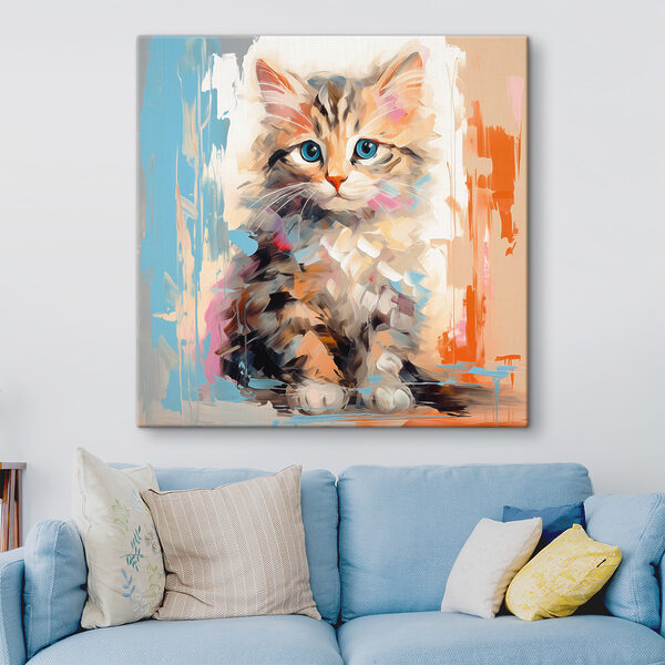 Katze mit blauen Augen Wandbilder Katze mit blauen Augen