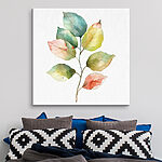 Wandbilder Aquarell eines Blattes