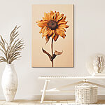 Wandbilder Sonnenblume mit brauner Mitte