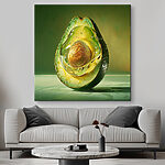 Wandbilder Avocado halbiert