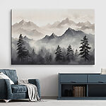 Wandbilder Landschaft mit Bergen und Bäumen