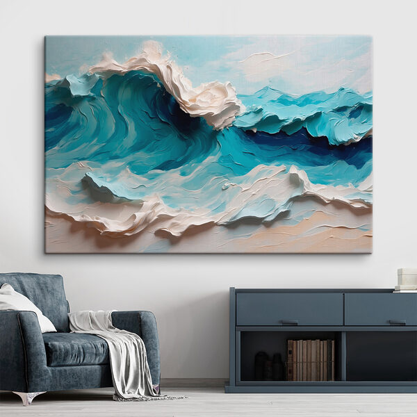 Gemälde einer Welle Wandbilder Gemälde einer Welle