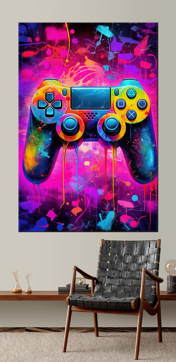 Bunte Videospiel-Controller Wandbilder Bunte Videospiel-Controller