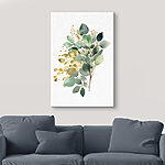 Wandbilder Aquarellmalerei eines Zweiges mit Blättern