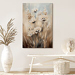 Wandbilder Malerei von Blumen und Gras