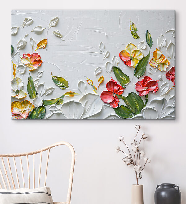 Malerei von Blumen und Blättern Wandbilder Malerei von Blumen und Blättern