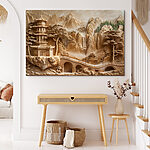 Wandbilder Skulptur einer Brücke und eines Gebäudes