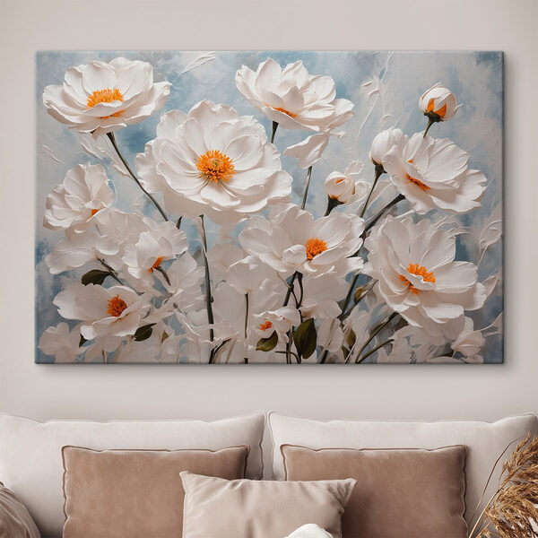Gruppe von weißen Blumen Wandbilder Gruppe von weißen Blumen