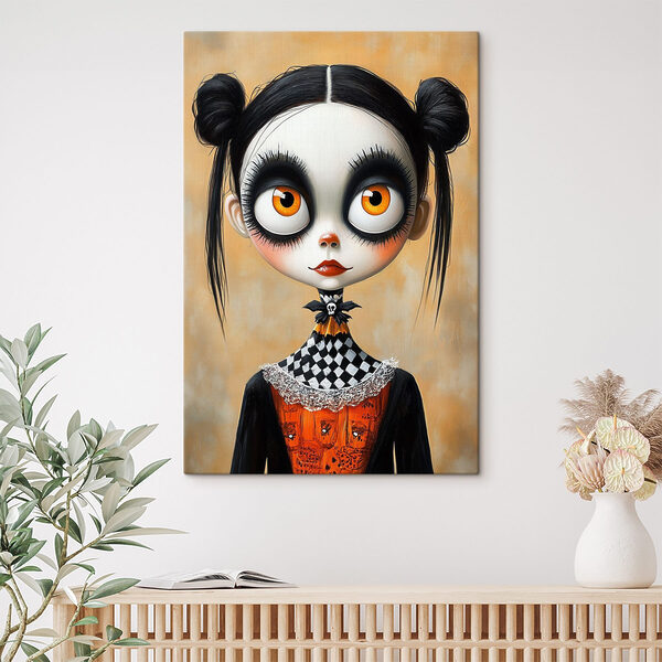 Cartoon-Mädchen mit großen Augen Wandbilder Cartoon-Mädchen mit großen Augen