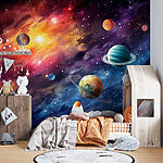 Fototapeten Planeten am Himmel mit Planeten