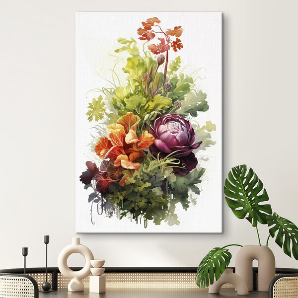 Strauß aus Blumen und Blättern Wandbilder Strauß aus Blumen und Blättern