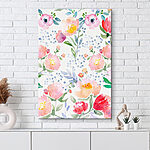 Wandbilder Aquarellmalerei von Blumen