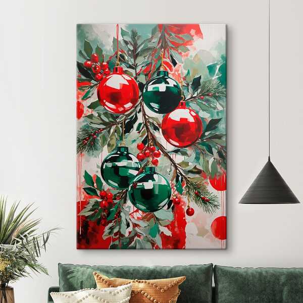 Malerei von Ornamenten auf einem Zweig Wandbilder Malerei von Ornamenten auf einem Zweig