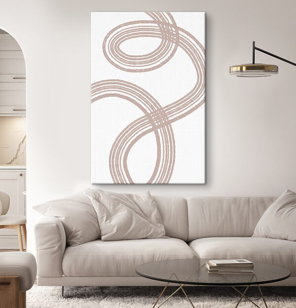 Elegante Schleifen verflechten sich anmutig Wandbilder Elegante Schleifen verflechten sich anmutig