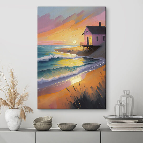 Haus am Strand Wandbilder Haus am Strand